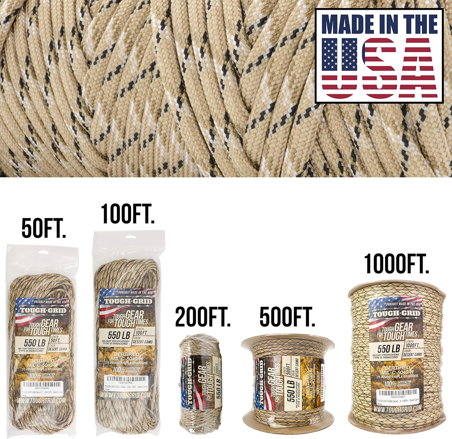 550 Paracord Rope Nylon Parach - Outdoor Adventure Usa recension och pris
